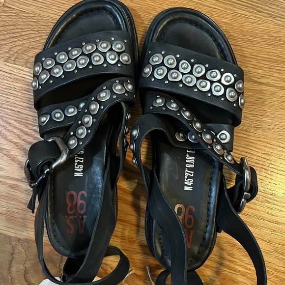 A.S. 98 Nyx Studded Sandals Size 7 NWT - Picture 16 of 16